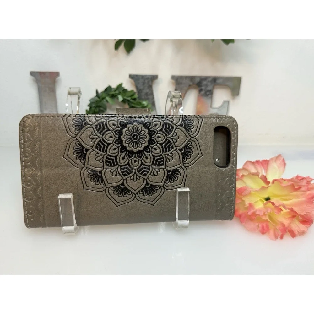 Caseowl Wallet Mandala Design‎ Two Pc Detachable Case Compatible With iPhone 12